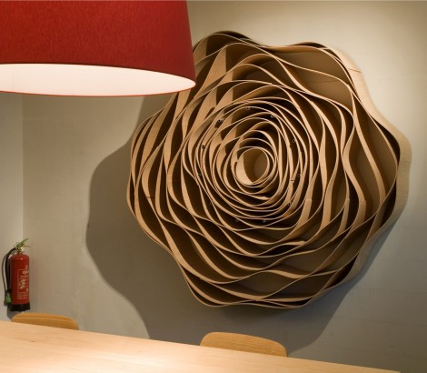 Wall art, wooden wall flower